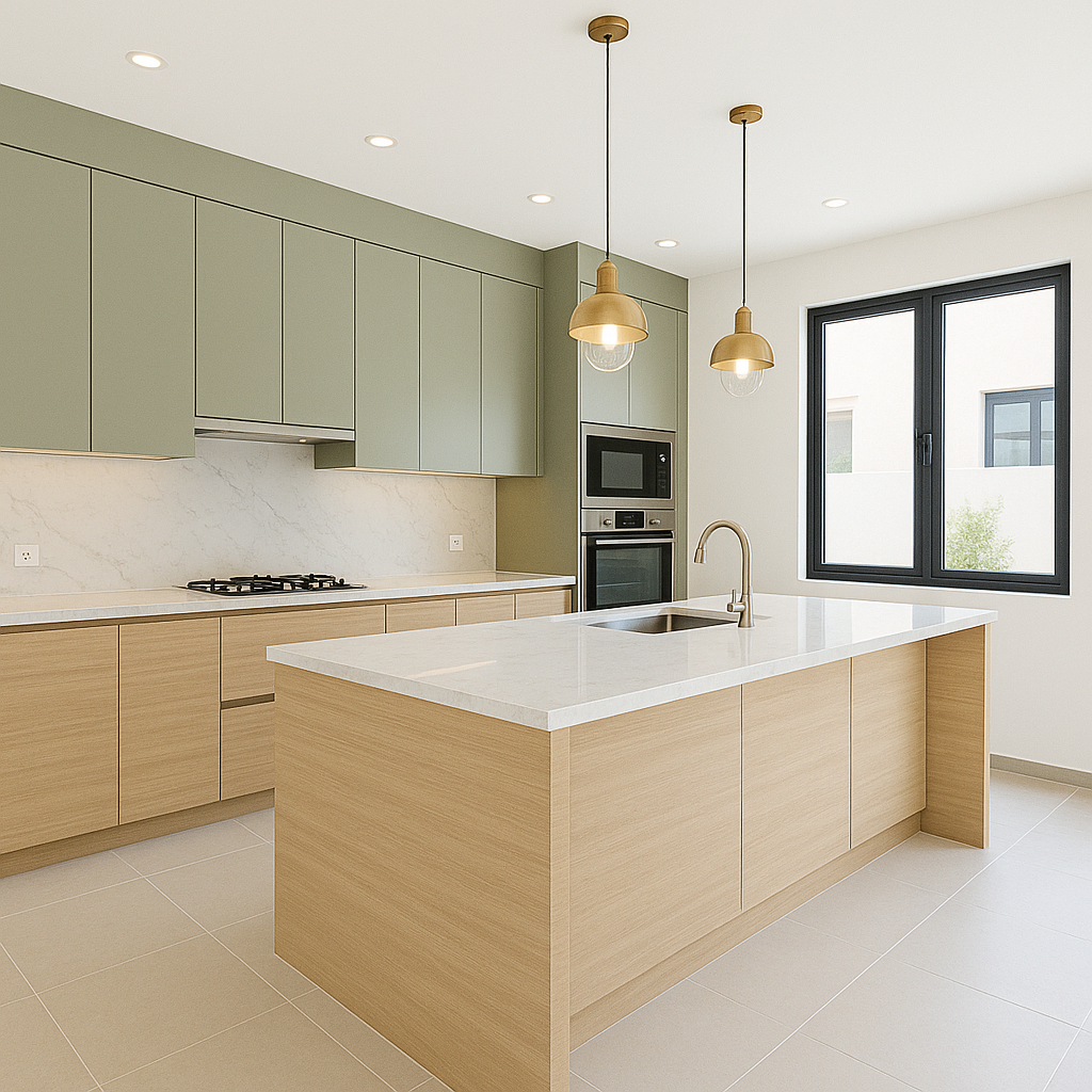 Contemporary kitchen renovation in Arabian Ranches